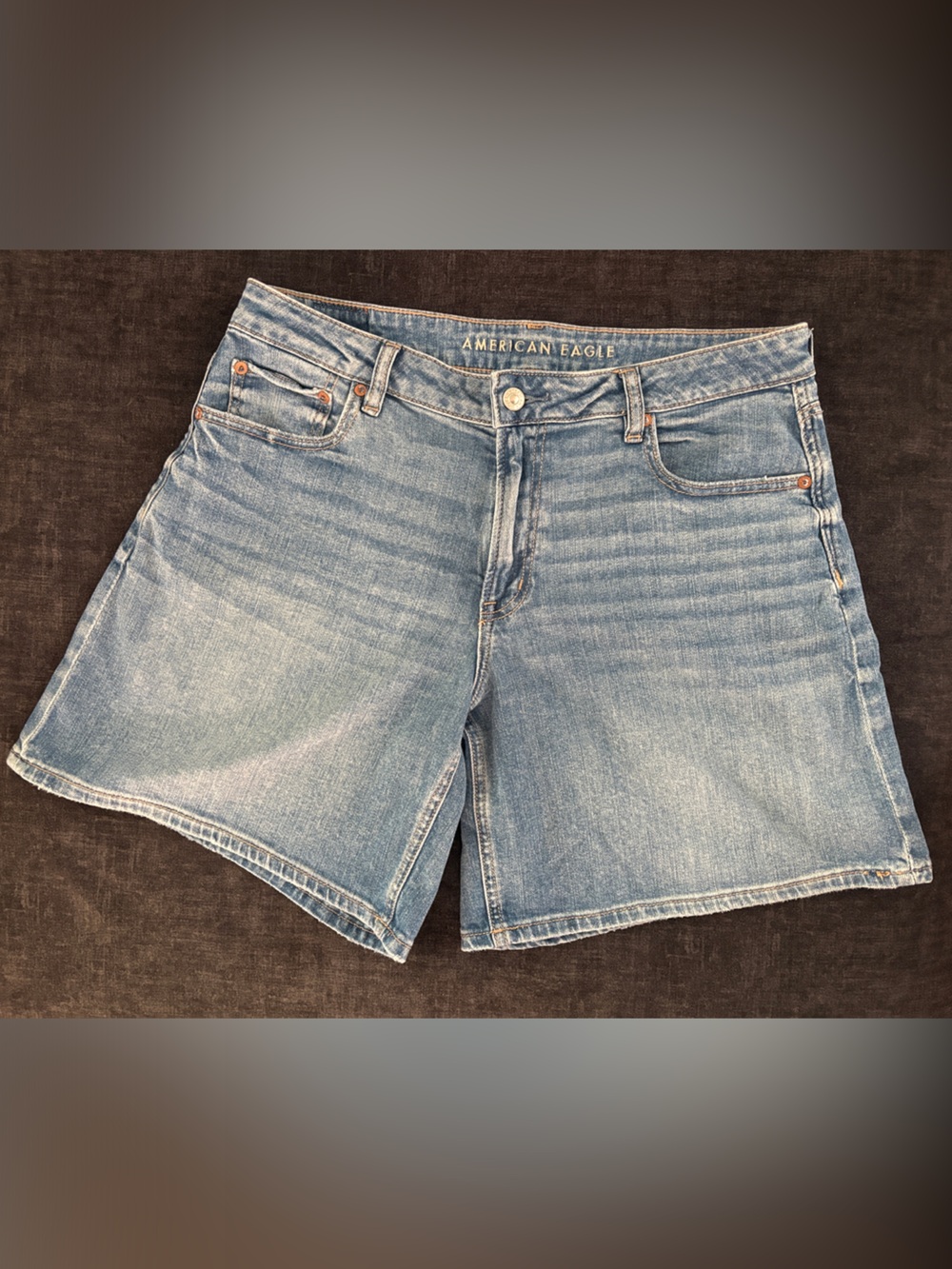 AE 8” Dreamy Drape Stretch Low Rise Baggy Jort - Picture 2 of 6